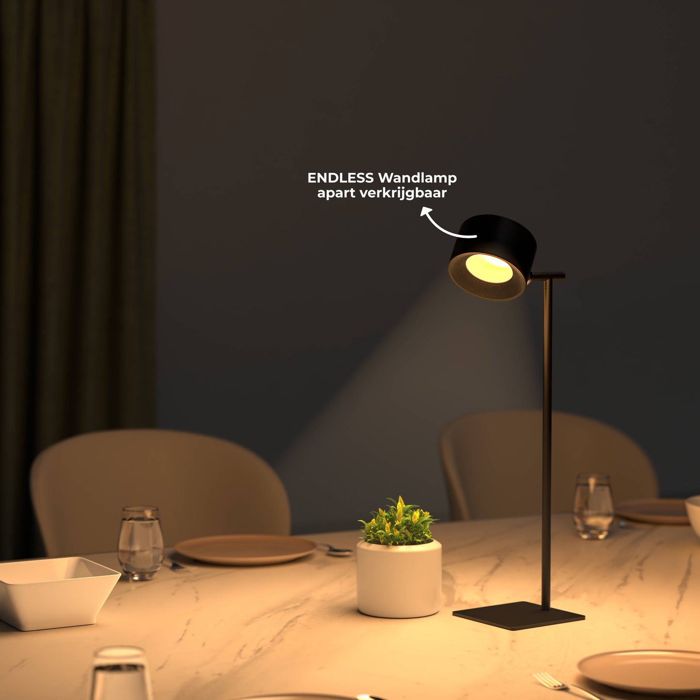 Tafelstandaard voor de ENDLESS Wandlamp